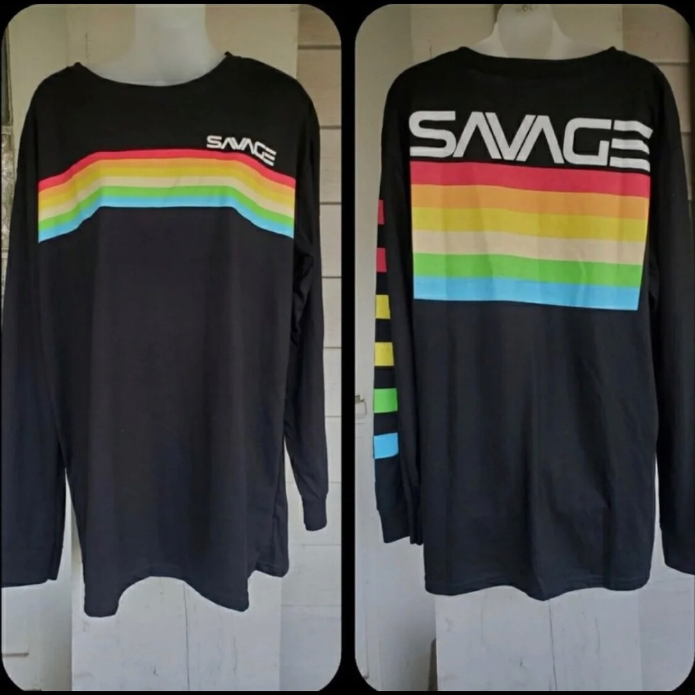 SAVAGE rainbow east x west tee men women